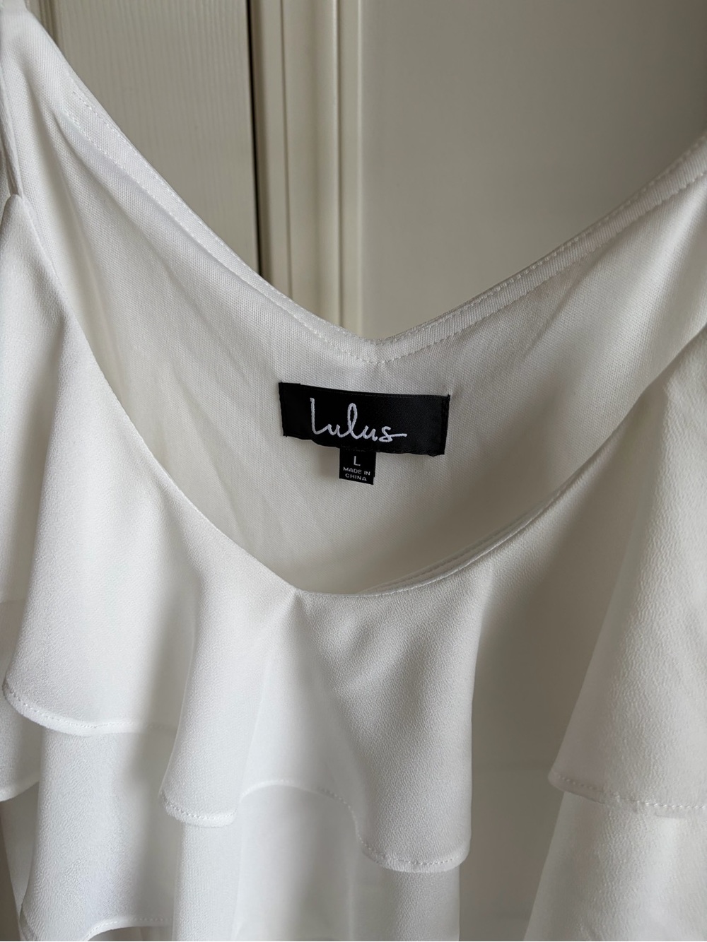 Lulu's White Ruffled Mini Dress - Picture 2 of 2